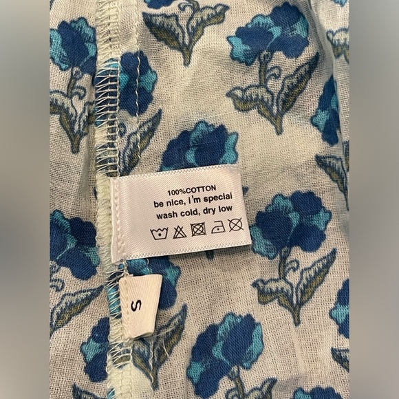 NWT Eddy Rosie Midi Nightgown Floral Puff Sleeve Midi Dress S - Picture 10 of 14